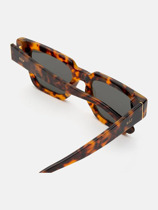 Retrosuperfuture Storia Unisex Sonnenbrille mit Kunststoff Gestell Spotted Havana