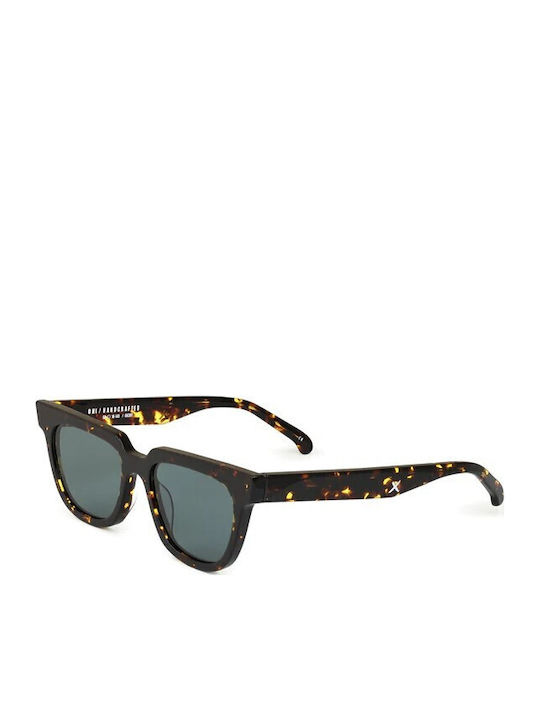 Oscar & Frank Unisex Sunglasses with Brown Tartaruga Plastic Frame and Green Lens ONI-DARKTORTOISE-0