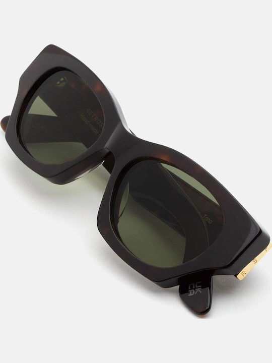 Retrosuperfuture Men's Sunglasses with Brown Tartaruga Horn-Rimmed Frame and Brown Lenses 494201