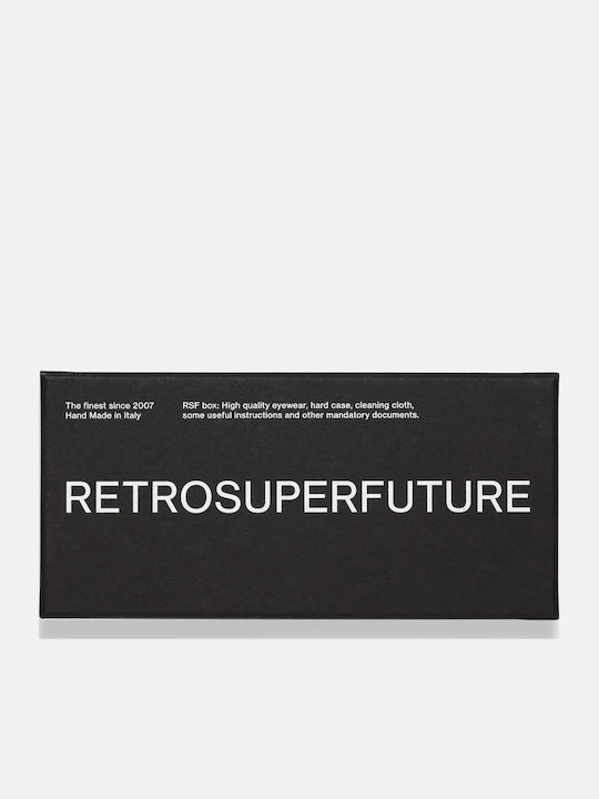 Retrosuperfuture Men's Sunglasses with Brown Tartaruga Horn-Rimmed Frame and Brown Lenses 494201