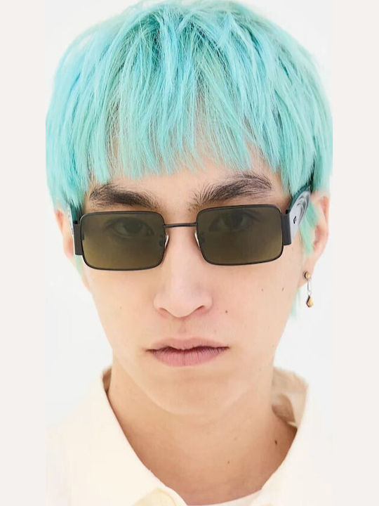 Retrosuperfuture Sunglasses Μαύρα with Metal Frame & Black Lens