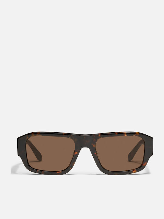 Quay Australia Herren Sonnenbrille mit Braun Schildkröte Kunststoff Gestell und Braun Linse 476805