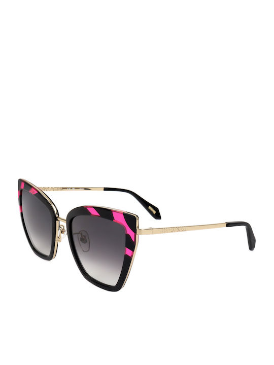Just Cavalli Women's Sunglasses with Multicolour Metallic Frame and Gray Lenses