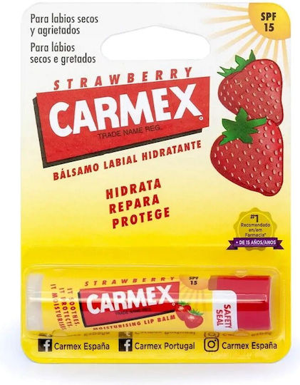 Carmex Stick SPF15 Lip Balm SPF15 Strawberry 4.25gr