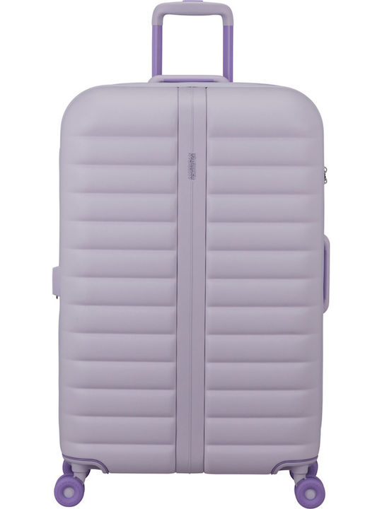 American Tourister Neovibe Large Hard Fresh Lilac Suitcase With 4 Wheels Height 77cm