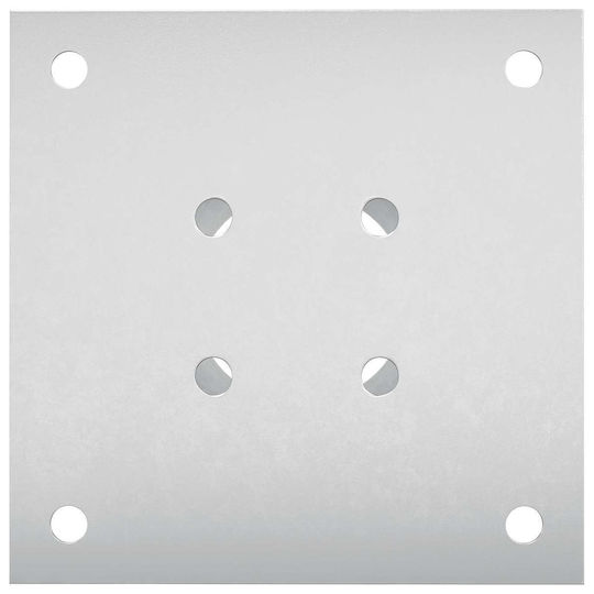 vidaXL Post Support for Garden Fence Made of Metal 15x15x15cm 12 Pieces Silver