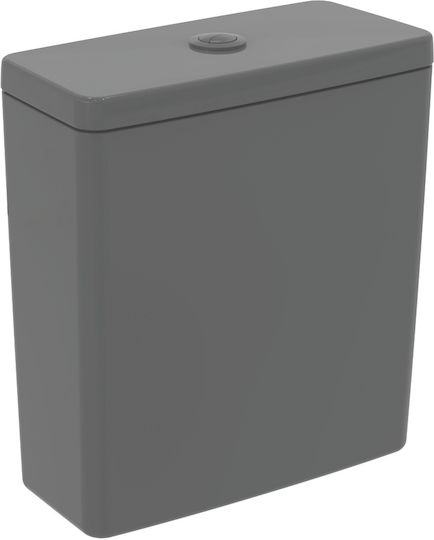 Ideal Standard Ilife A Wall Mounted Plastic Rectangular Low Pressure Gray Toilet Flush