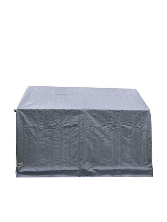 Saska Garden Foldable Garden Gazebo Gray 3.65x3.65m