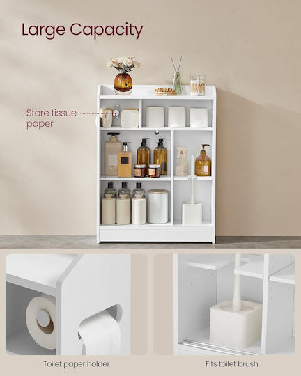 Vasagle Ντουλάπι Μπάνιου 60x20x80cm Λευκό