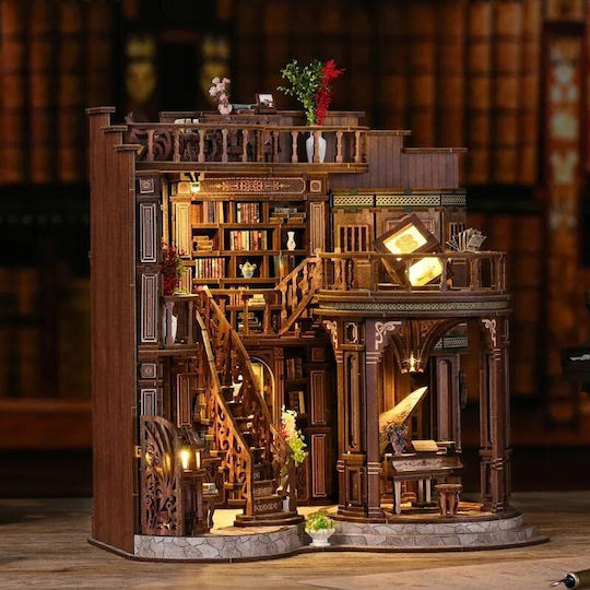 Миниатюрна Къща Book Nook Бяла Зала