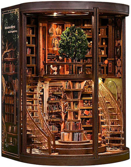 Căsuță Miniaturală Book Nook Cerc Cărți Vechi