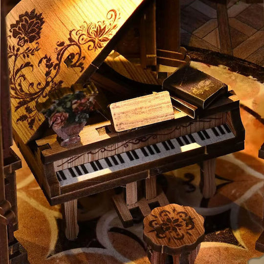 Миниатюрна Къща Book Nook Бяла Зала