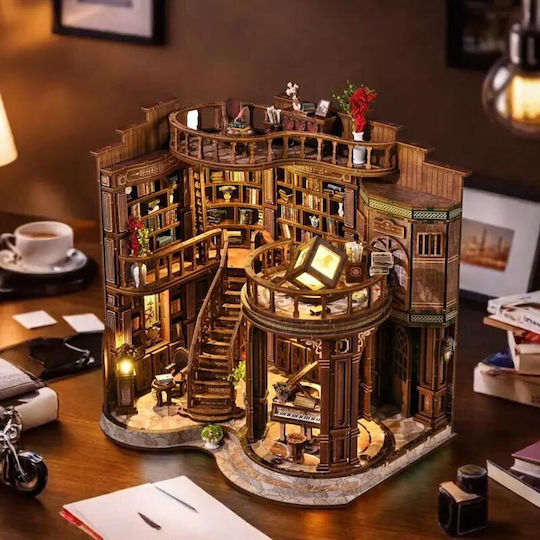 Миниатюрна Къща Book Nook Бяла Зала
