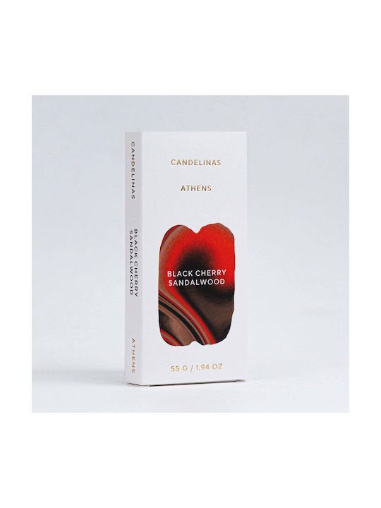 Candelinas Black Cherry Sandalwood Wax Melt Snap Bar 55g Natural Home Fragrance Candle