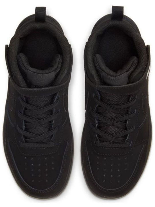 Court Borough Mid 2 Kids Sports Shoes Running Black