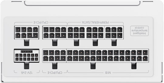 GameMax GS 650G 650W Λευκό Τροφοδοτικό Υπολογιστή Full Modular 80 Plus Gold