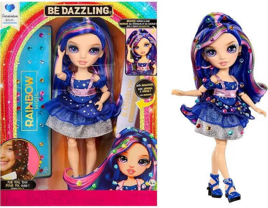 Mga Rainbow High Genevieve Bleue Doll 28cm Blue Hair Colored Highlights Accessory Set