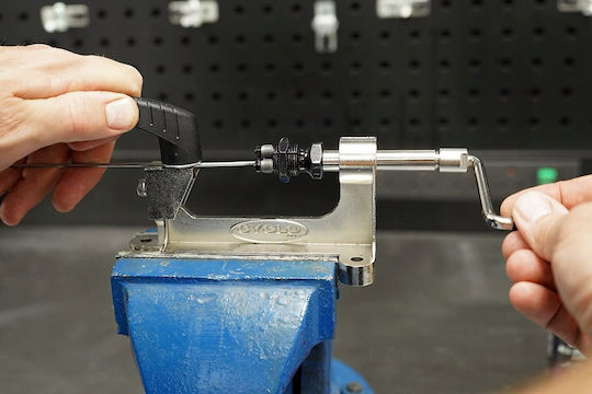 Cyclo Fahrradwerkzeuge und Schmiermittel Spoke Thread Rolling Machine Ακτίνες 12g 13g 14g Neu