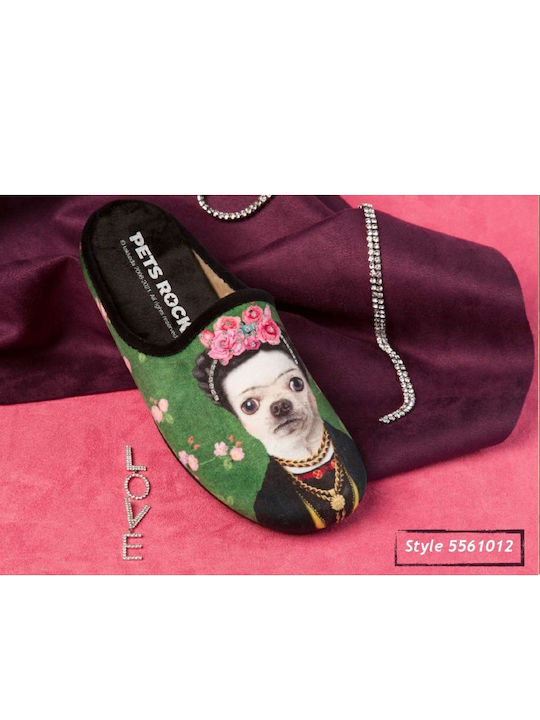 Winter Women's Green Slippers