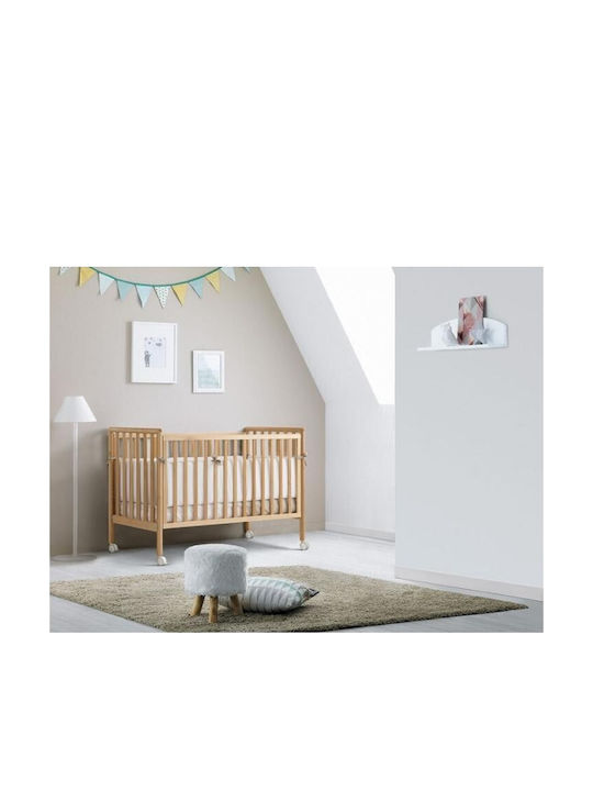 Pali Babybett Beige mit Matratze 64x126cm