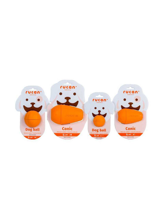 Rucan Hundespielzeug aus Gummi Groß / Mittel Orange 1Stück