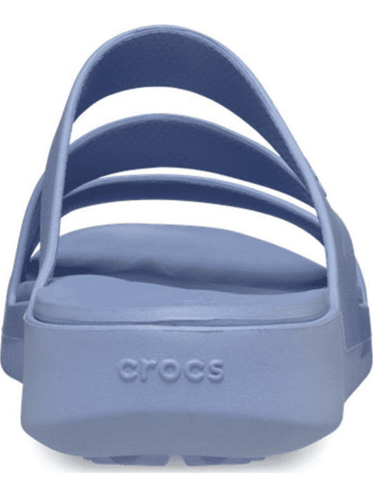 Strappy Flip Flops In Purple Colour