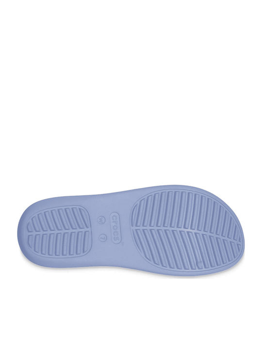 Strappy Flip Flops In Purple Colour