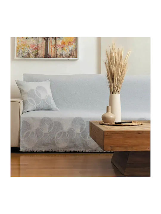 Borea 0 X Decken & Couchdecken Dreisitzer-Sofa Wurf 180x300cm Grau