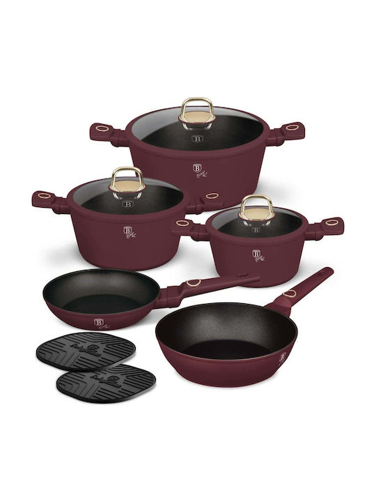 Berlinger Haus Set De Vase De Gătit Din Aluminiu Cu Acoperire Interioară Antiaderentă 5 Vase