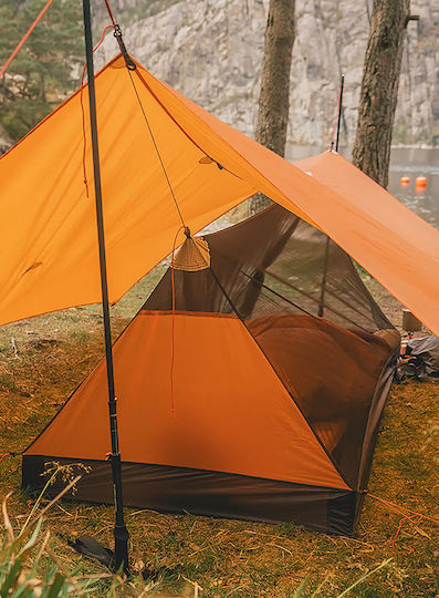 Robens Summer Camping Mountaineering Tent Orange for 1 Person Waterproof