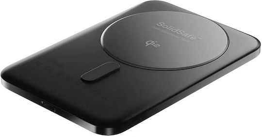 BMX SolidSafe Air MagSafe Qi2 Power Bank 5000mAh 15W mit USB-C Ausgangsanschlüsse Schwarz