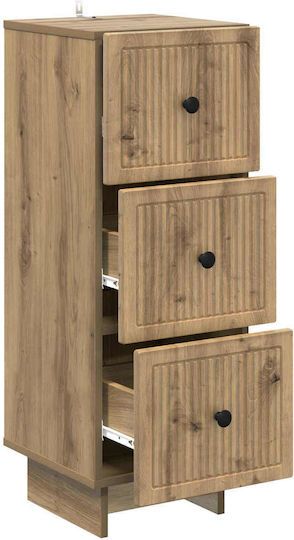 Sertar de Depozitare din Lemn cu 3 Sertare M33xL34.5xÎ90cm