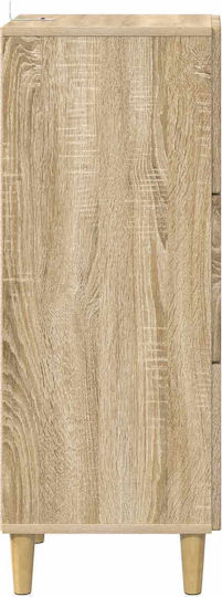 Sertar De Depozitare Din Lemn Cu 3 Sertare M33xL34.5xÎ90cm