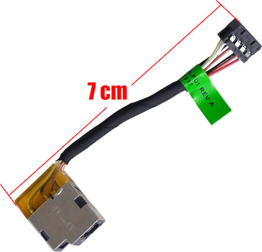 Laptop Power Socket Dc Power Jack Socket Hp Envy X2 15-c 15-c000 15-7 15-c001dx 15-c000ng 776098-fd1 783095-001 776098-yd1 776098-sd1 776098-td1 7cm 8pins Code 31103
