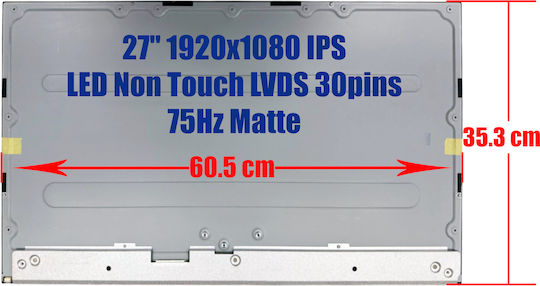 Οθόνη IPS / LED / Touch 1920x1080 Matte για Laptop Dell Optiplex Inspiron 7760 7780 7700 7790 1-SCR0689