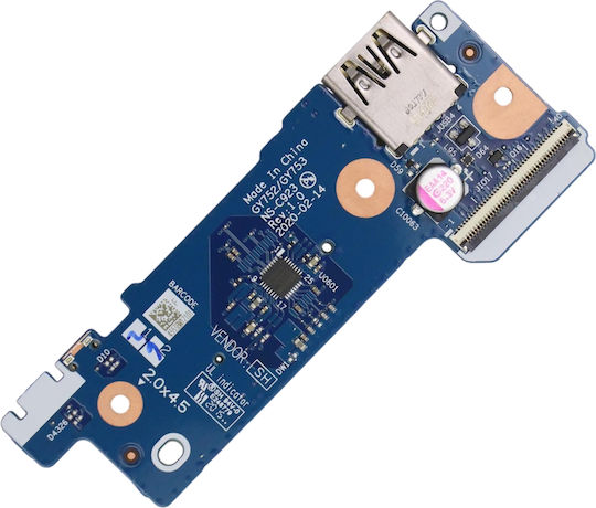 Πλακέτα Usb Usb & Sd Card Reader I O Board Laptop Lenovo Legion 5-17imh05 82b3 5-17ach6h 82jy 5c50s25076 5c50s25198 Ns-d572 Ns-c923 5c10s30247 Nbx0001wq00 Hy570 Κωδ.1-brd317
