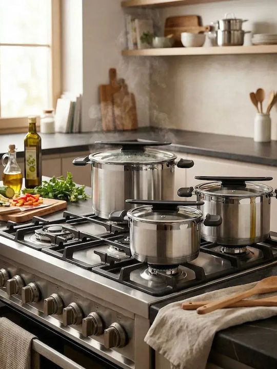 Tescoma Royalty Line Töpfe Set aus Rostfreiem Stahl 3 Teile