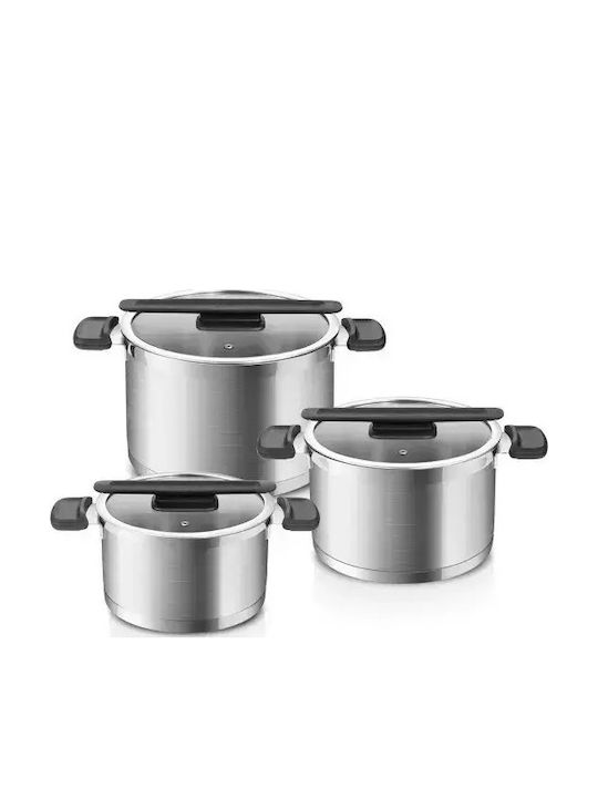 Tescoma Royalty Line Töpfe Set aus Rostfreiem Stahl 3 Teile