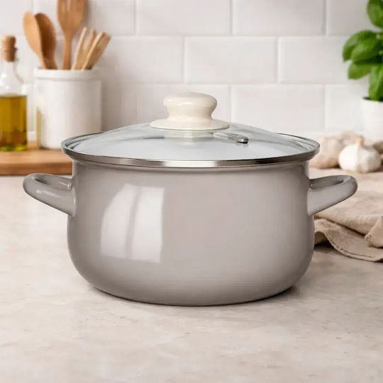 Altom Enamel Σετ Κατσαρόλες με Εμαγιέ Επίστρωση 4τμχ