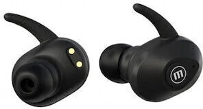 Mini Duo In-ear Bluetooth Handsfree Ακουστικά με Αντοχή στον Ιδρώτα και Θήκη Φόρτισης Μαύρα