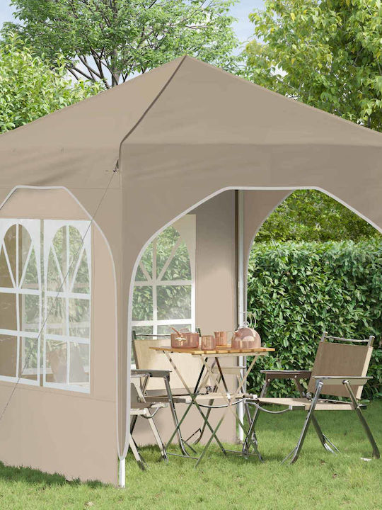 vidaXL Garten Gazebo Beige 1,92x1,92m