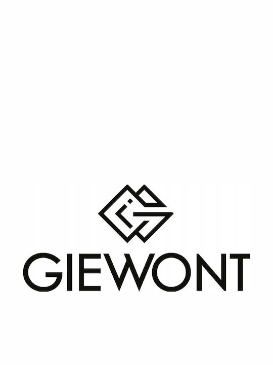 Giewont Γυναικείο Ρολόι Μπαταρίας με Μαύρο Δερμάτινο Λουράκι