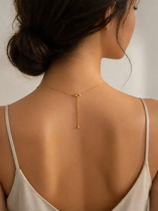 Kinzi Necklace Made of Gold Plated Steel