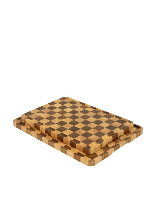End Grain Дървено Плато За Сервиране 35x24см pl505.032