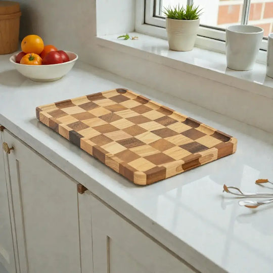 End Grain Servierplatte Hölzernes 38x24cm pl00082.009
