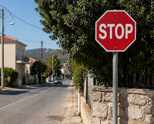 Στοπ Stop Πινακιδα Αλουμινιου Φ20 Ινfosign 30179
