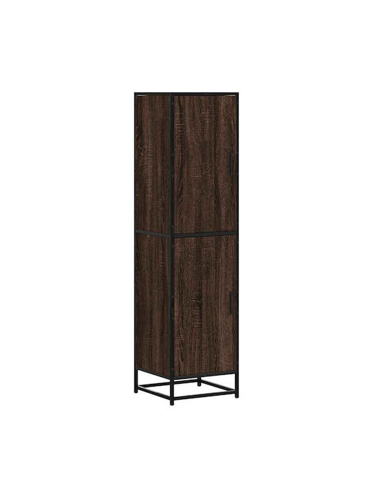 Cabinet Storage Made of Metal & Wood L35.5xW35xH139cm