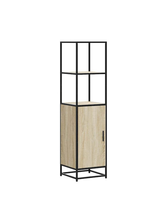 Cabinet Storage Made of Metal & Wood L35.5xW35xH139cm