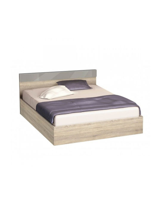 Set de Dormitor Verona High Gri cu Saltea 160x200buc 4buc