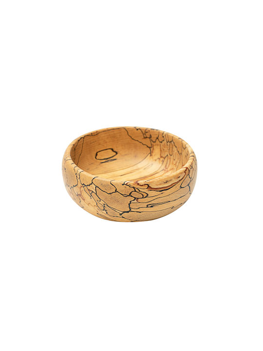 Round Wooden Serving Bowl for Dip with Diameter 16cm bl603